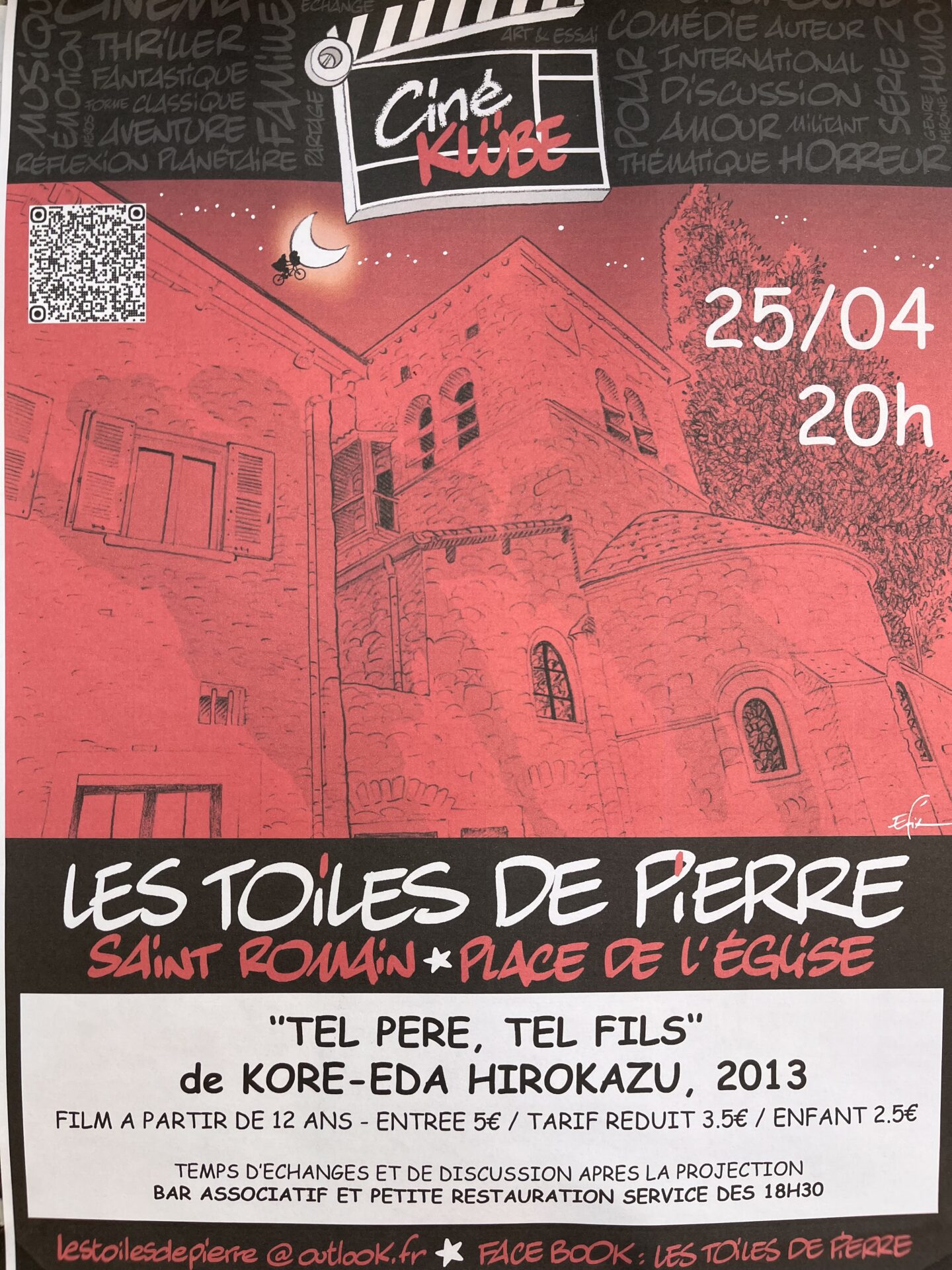 Affiche Ciné Klube du 25 avril 2026